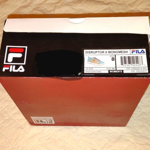 👣FILA Disruptor II 💖Monomesh Turquoise Sneakers footwear size 7 or 8 - Picture 13 of 14
